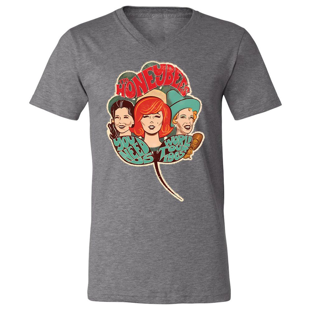 Unisex V-Neck T-Shirt - 6T1LRTMT - Deep Heather - 13