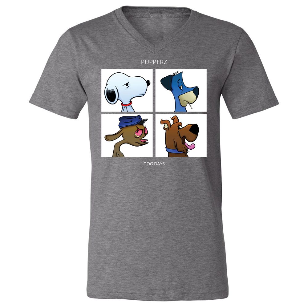 Unisex V-Neck T-Shirt - CE2ZWW8B - Deep Heather - 13