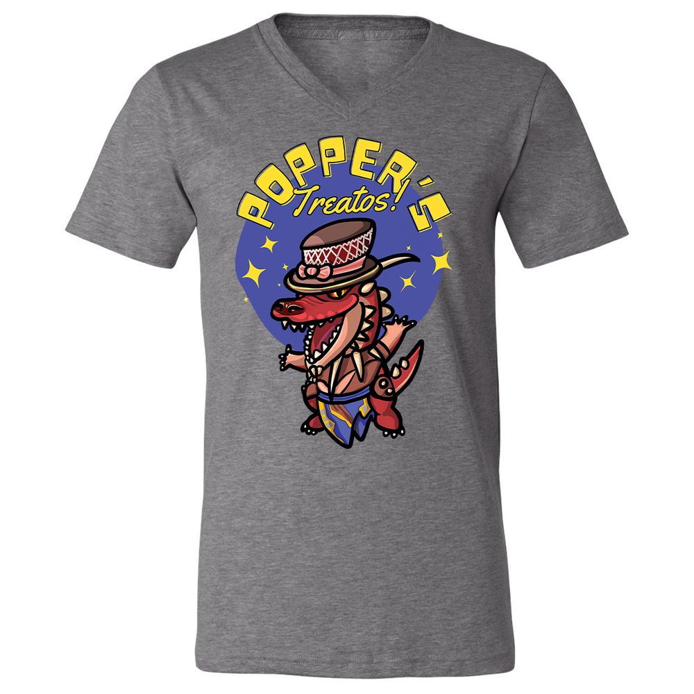Unisex V-Neck T-Shirt - KR6FB83B - Deep Heather - 13