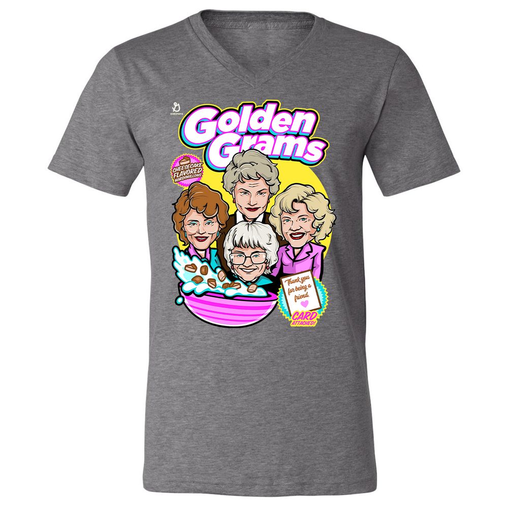 Unisex V-Neck T-Shirt - XWPW415Q - Deep Heather - 13