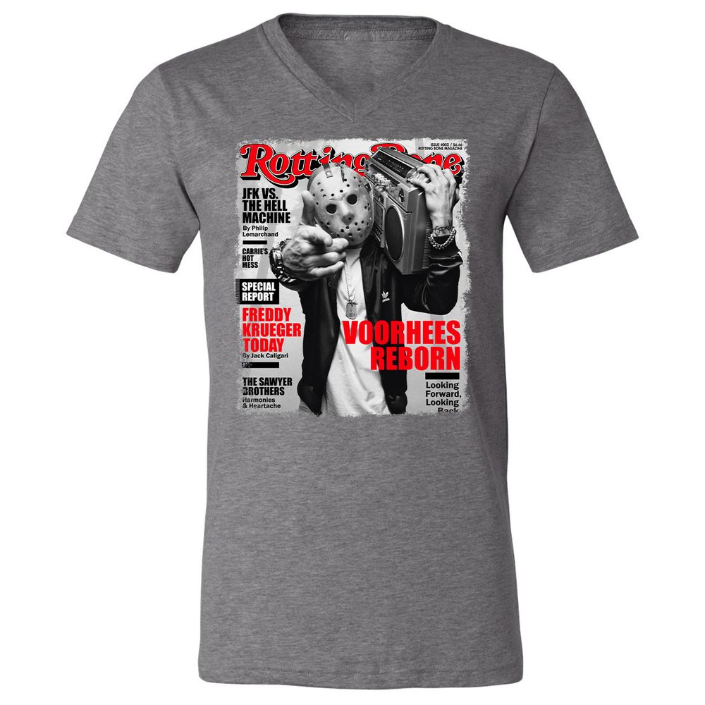 Unisex V-Neck T-Shirt - PP342Y1J - Deep Heather - 13