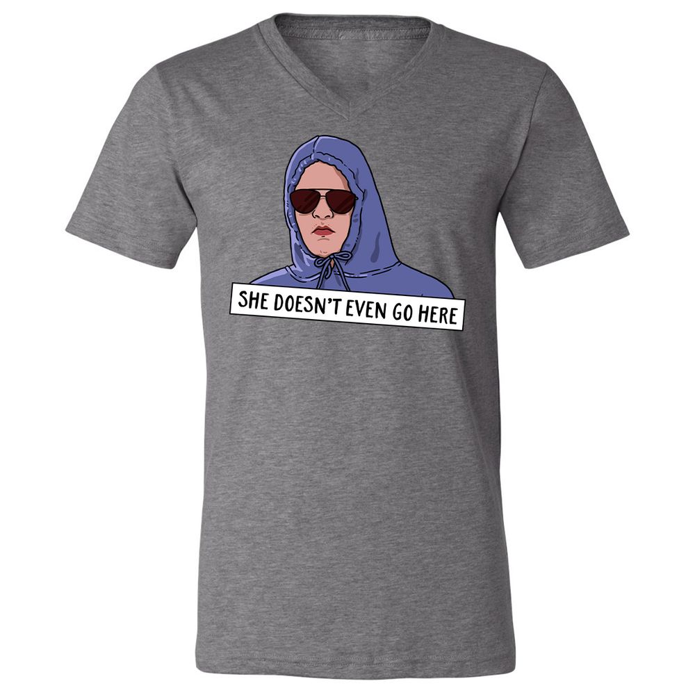 Unisex V-Neck T-Shirt - Z4CQ9BYG - Deep Heather - 13