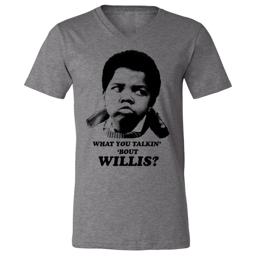 Unisex V-Neck T-Shirt - HBZPM3XF - Deep Heather - 13