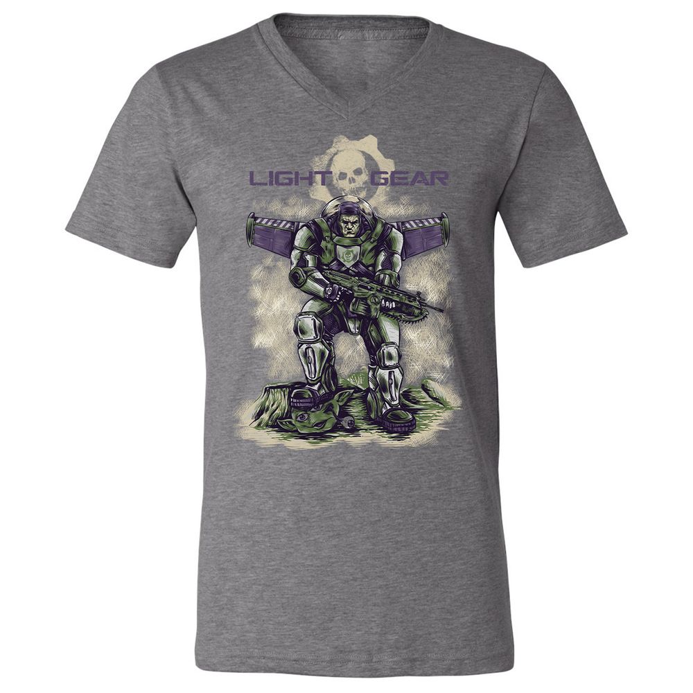 Unisex V-Neck T-Shirt - 2KU8NQF8 - Deep Heather - 13