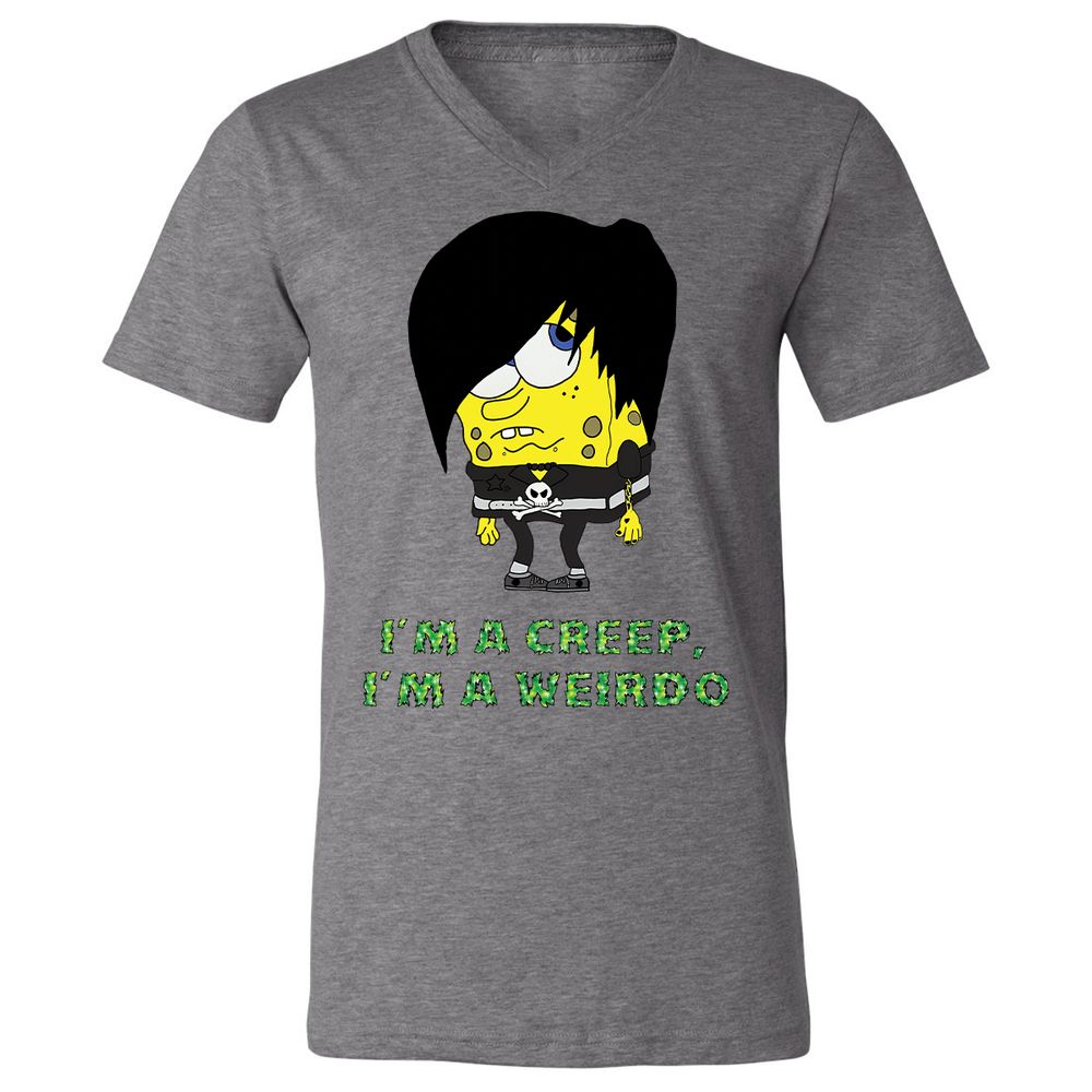 Unisex V-Neck T-Shirt - LCVV9YMR - Deep Heather - 13