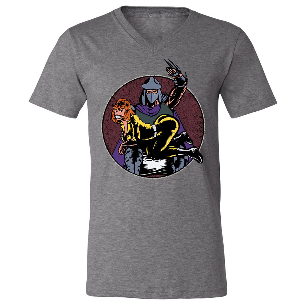 Unisex V-Neck T-Shirt - P4GC758K - Deep Heather - 13