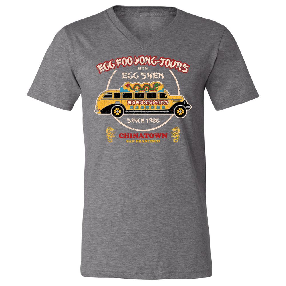 Unisex V-Neck T-Shirt - RTMN27JB - Deep Heather - 13