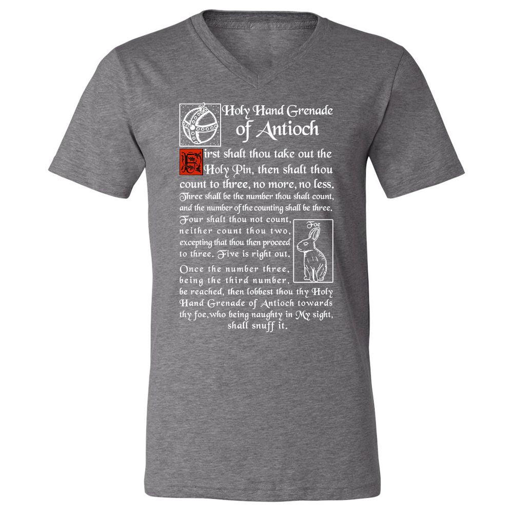 Unisex V-Neck T-Shirt - 4DWX49NV - Deep Heather - 13