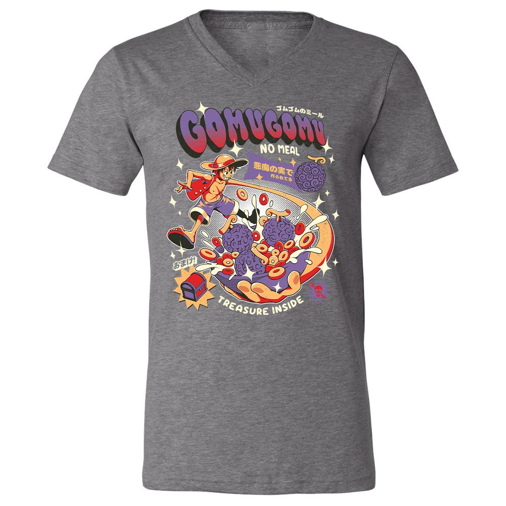 Unisex V-Neck T-Shirt - J5B5RUSE - Deep Heather - 13