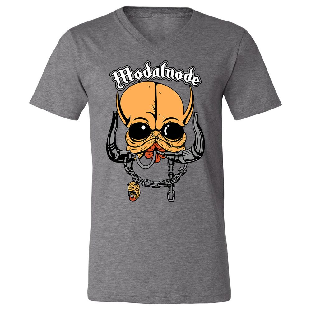 Unisex V-Neck T-Shirt - 57VV3UR9 - Deep Heather - 13