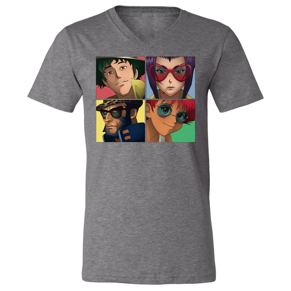 Unisex V-Neck T-Shirt - JGVQJMP5 - Deep Heather - 13