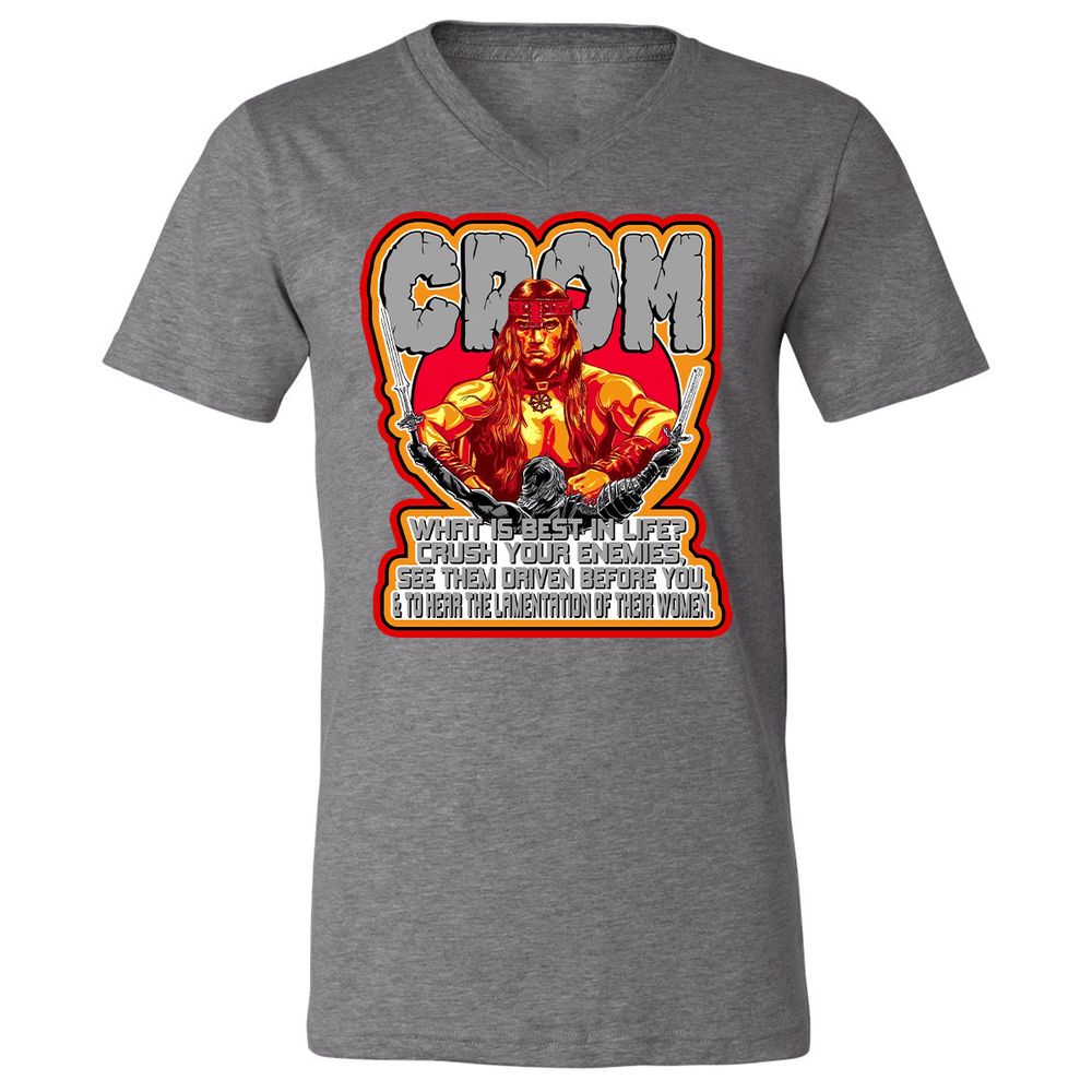 Unisex V-Neck T-Shirt - G2HUM18G - Deep Heather - 13