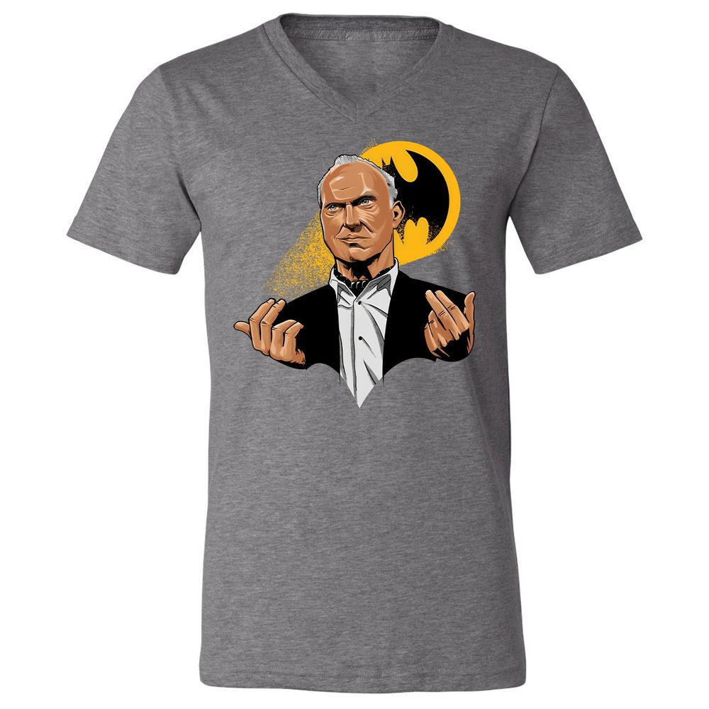 Unisex V-Neck T-Shirt - Q2ZS4ETE - Deep Heather - 13