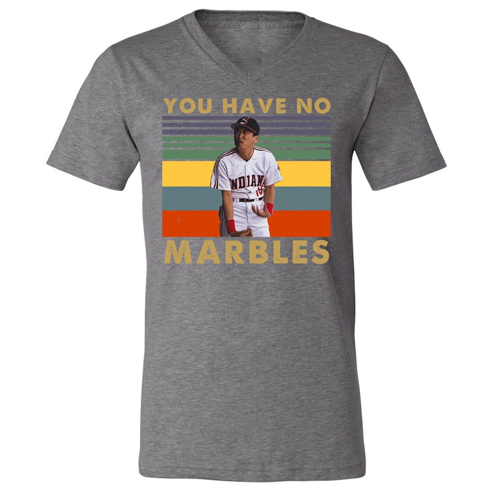 Unisex V-Neck T-Shirt - T4UJA8MQ - Deep Heather - 13