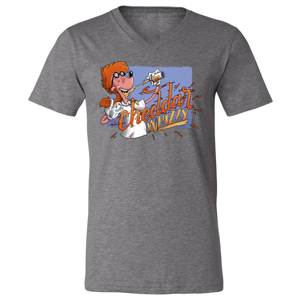Unisex V-Neck T-Shirt - GL11TAGJ - Deep Heather - 13