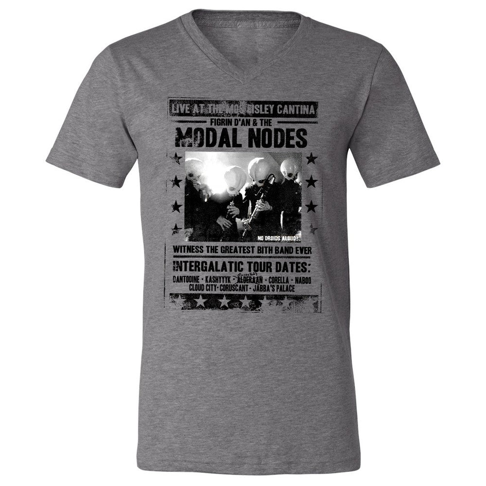 Unisex V-Neck T-Shirt - MAJNNTJN - Deep Heather - 13