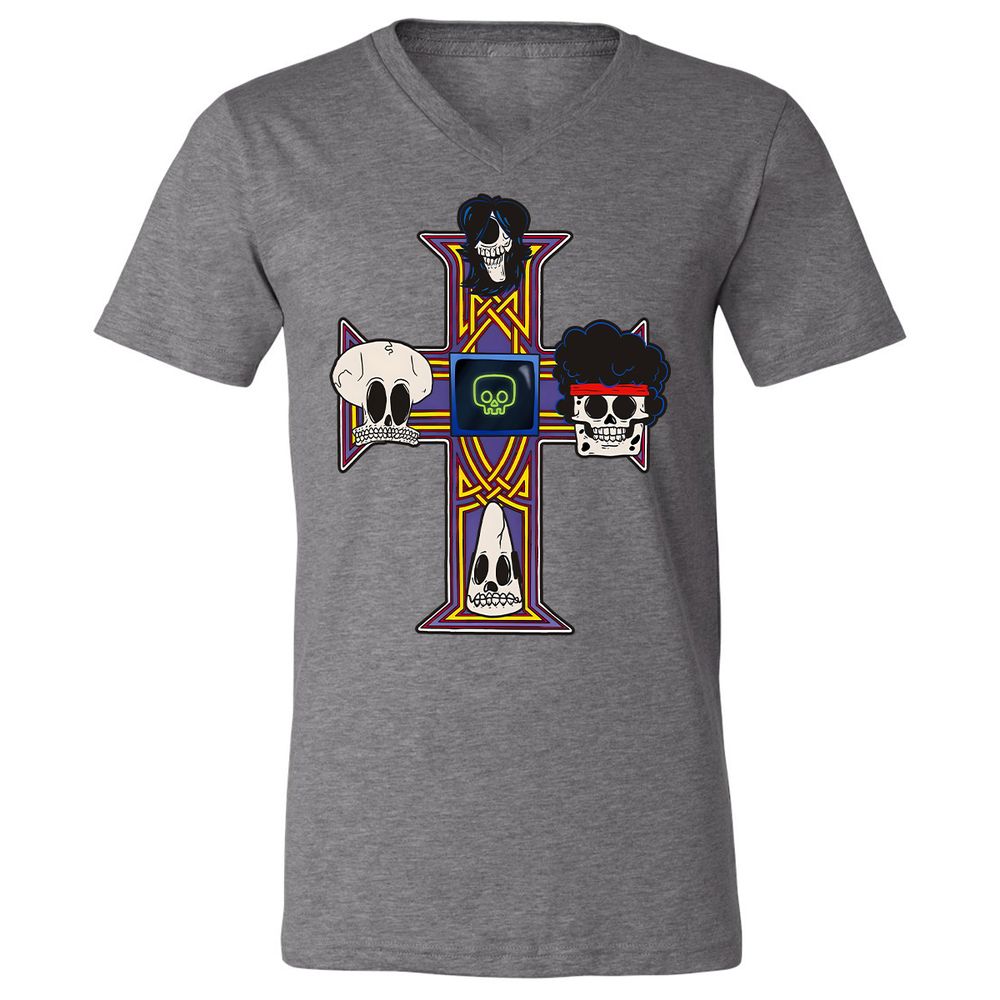 Unisex V-Neck T-Shirt - 33A1F38Y - Deep Heather - 13