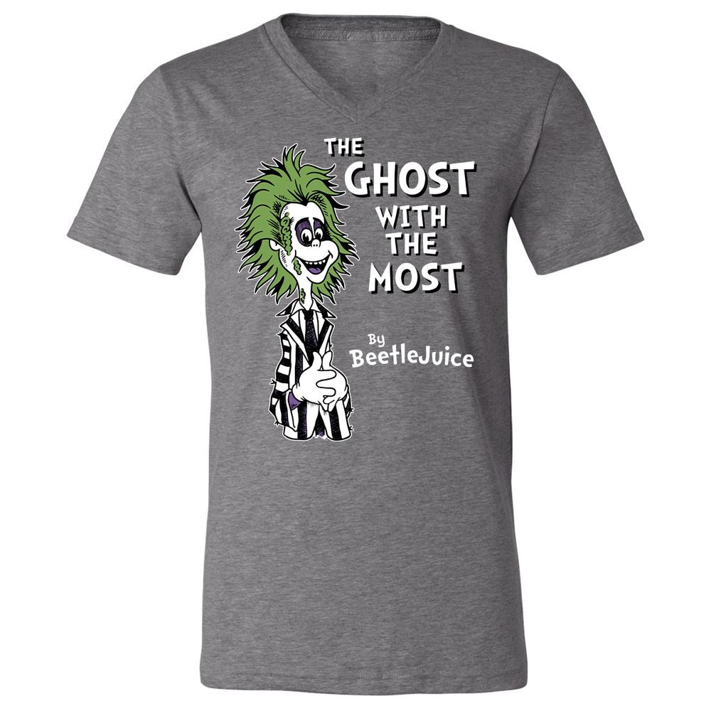 Unisex V-Neck T-Shirt - KJ3DHMXP - Deep Heather - 13