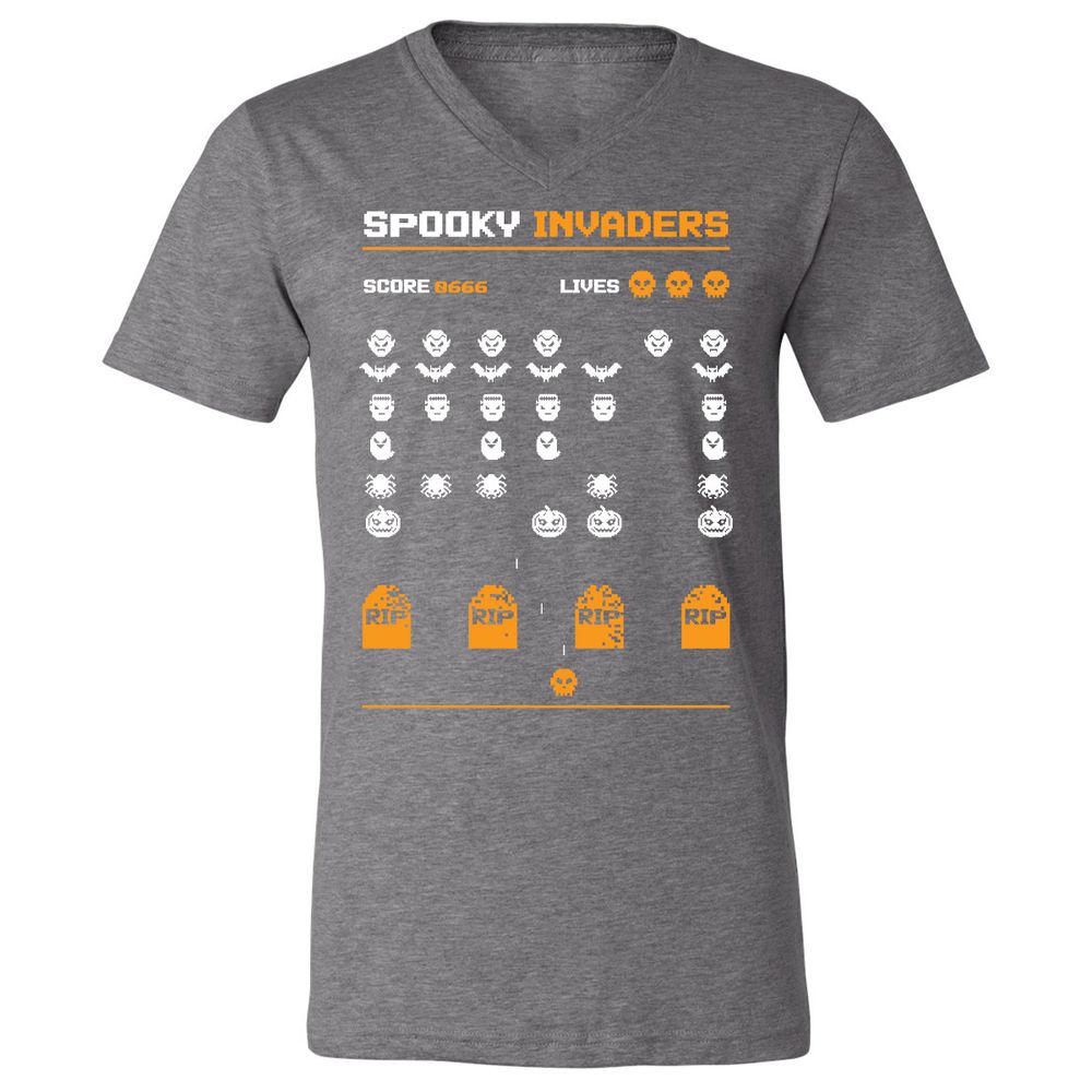 Unisex V-Neck T-Shirt - 2CGB2JJF - Deep Heather - 13