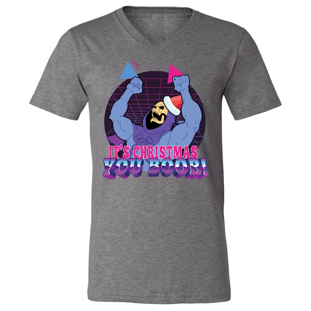 Unisex V-Neck T-Shirt - EV5FHZGD - Deep Heather - 13