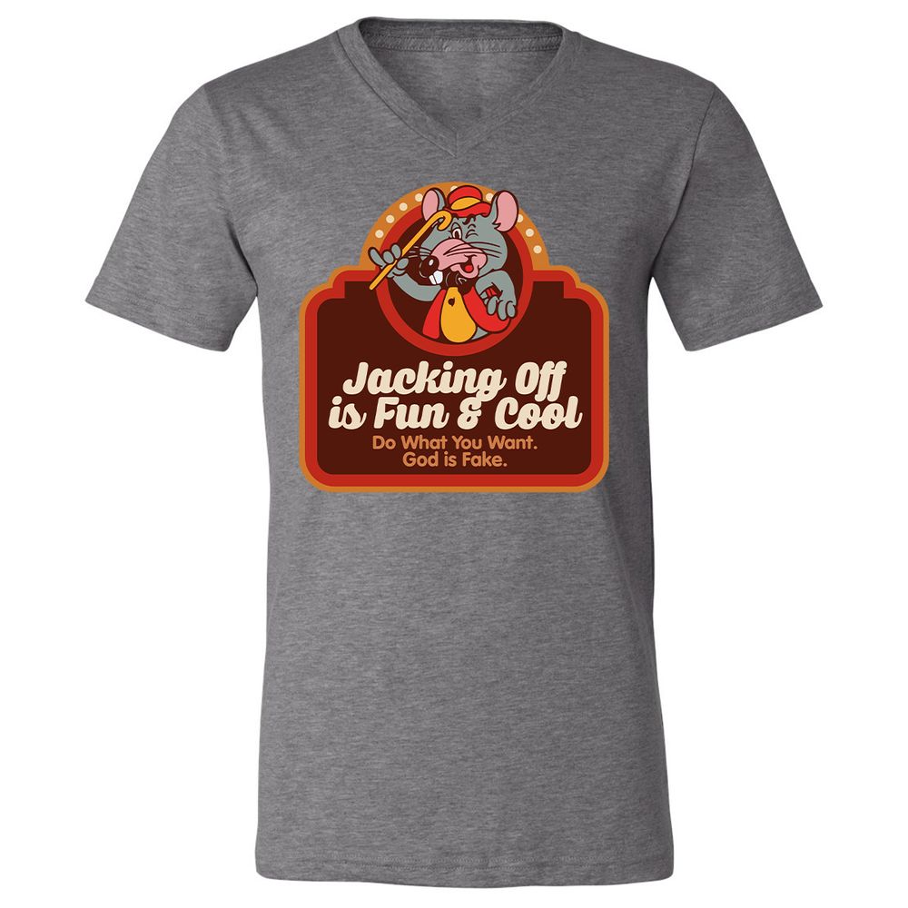 Unisex V-Neck T-Shirt - VR7UDN2U - Deep Heather - 13