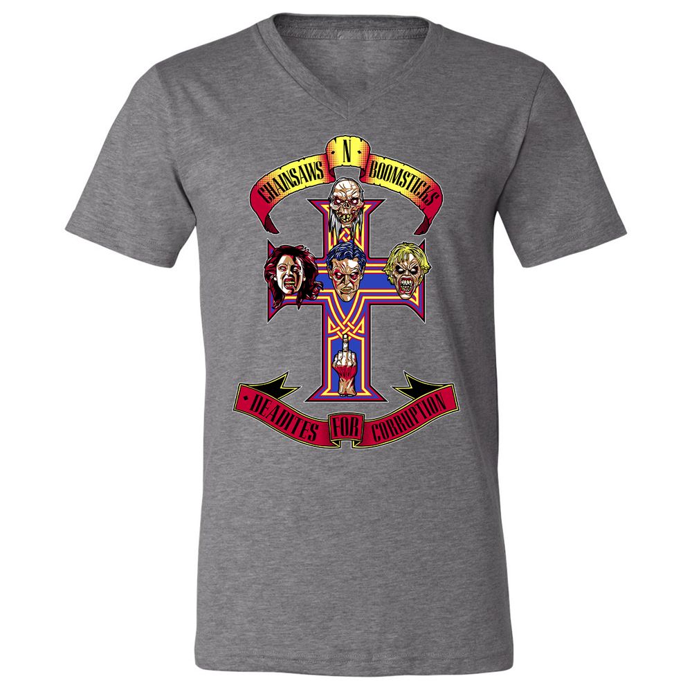Unisex V-Neck T-Shirt - QQ23437K - Deep Heather - 13