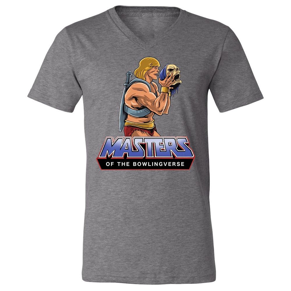 Unisex V-Neck T-Shirt - GCD8FN2L - Deep Heather - 13