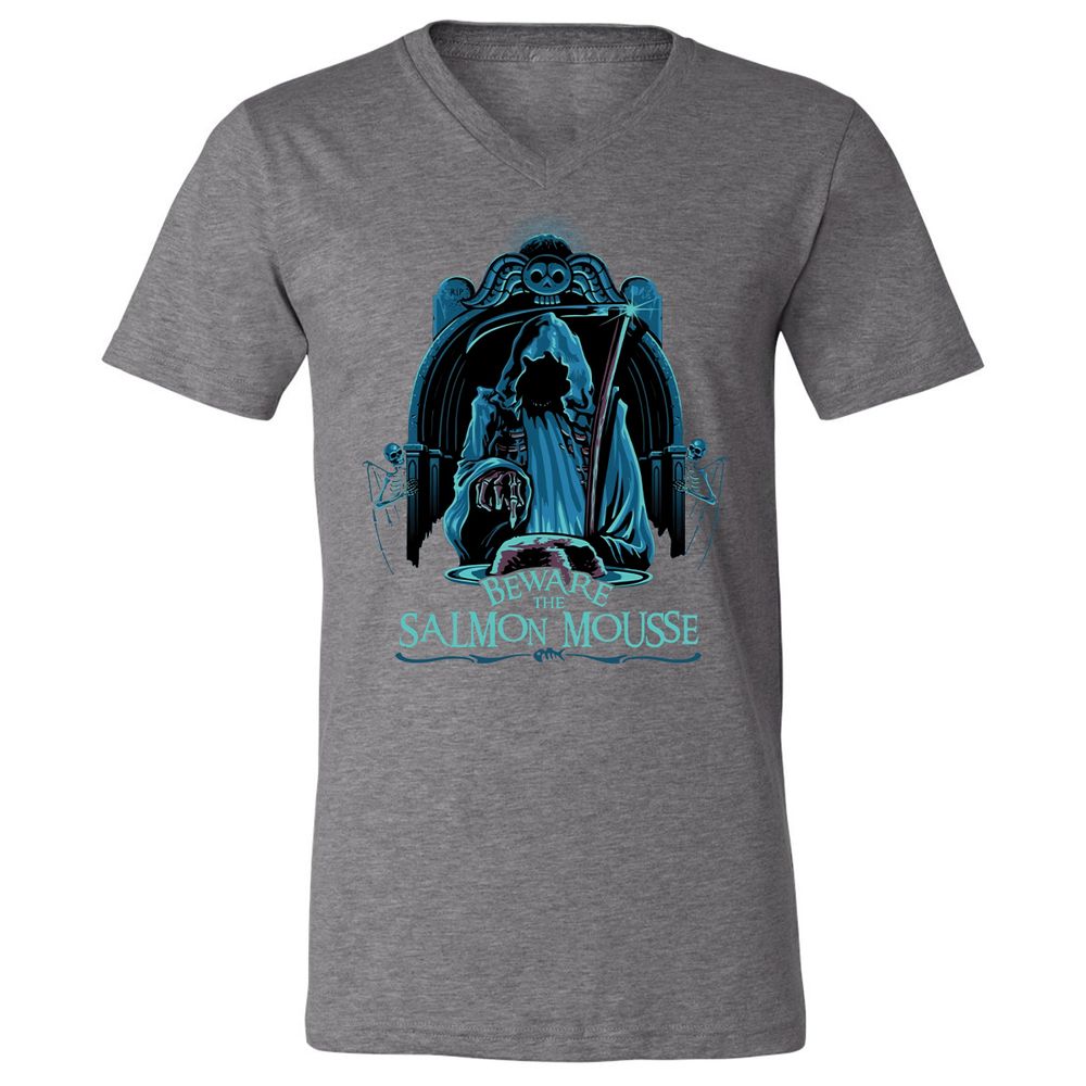 Unisex V-Neck T-Shirt - 87RCCKQN - Deep Heather - 13