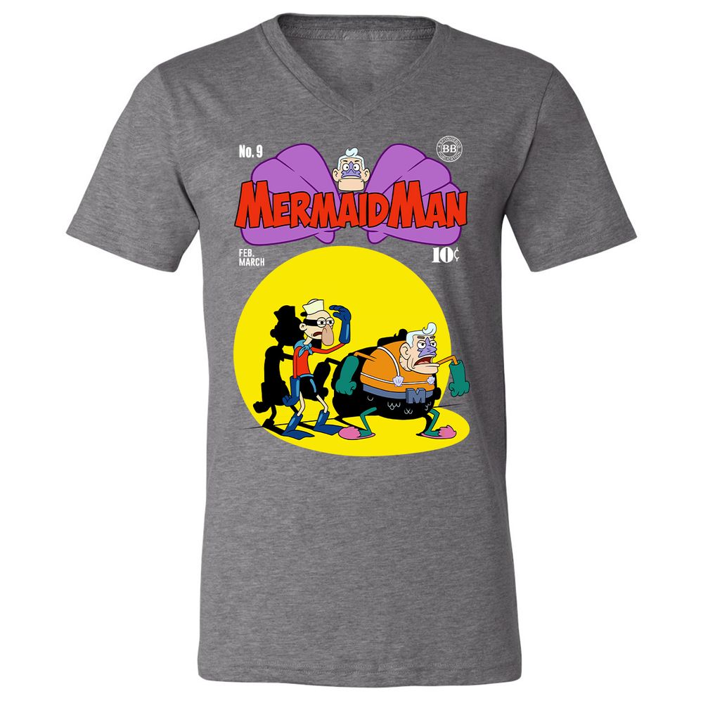 Unisex V-Neck T-Shirt - STCC8KWZ - Deep Heather - 13