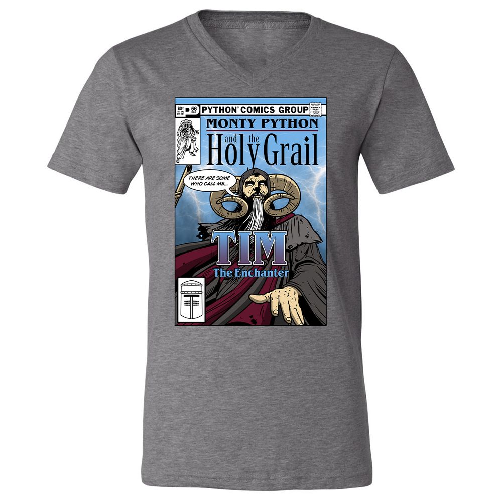 Unisex V-Neck T-Shirt - T24B1DHX - Deep Heather - 13