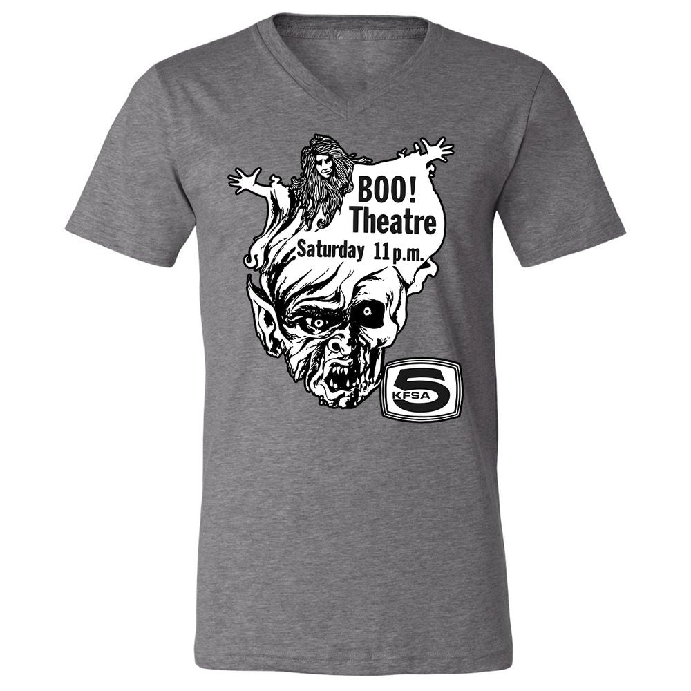 Unisex V-Neck T-Shirt - KUSMZXZT - Deep Heather - 13