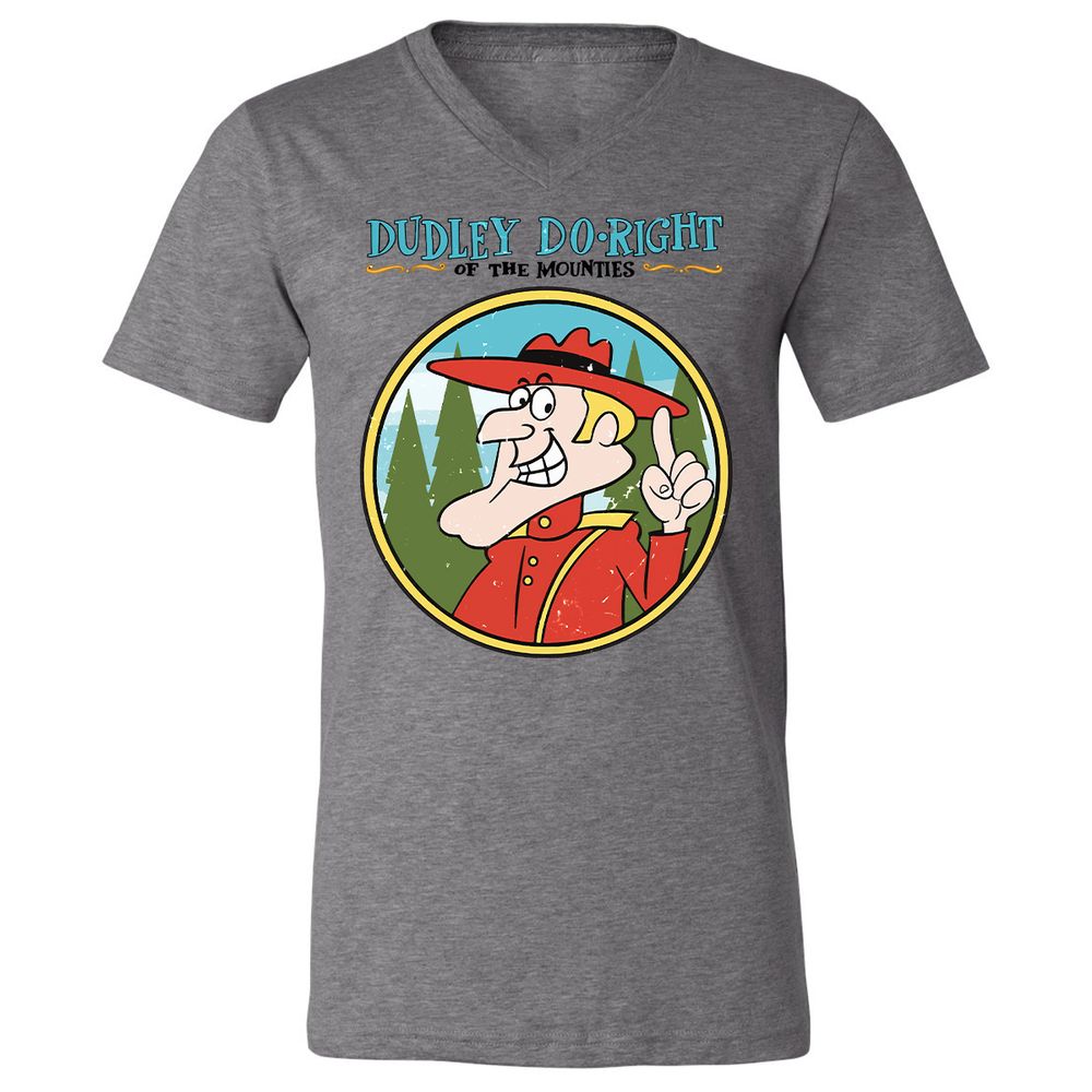 Unisex V-Neck T-Shirt - 6JEFTK17 - Deep Heather - 13