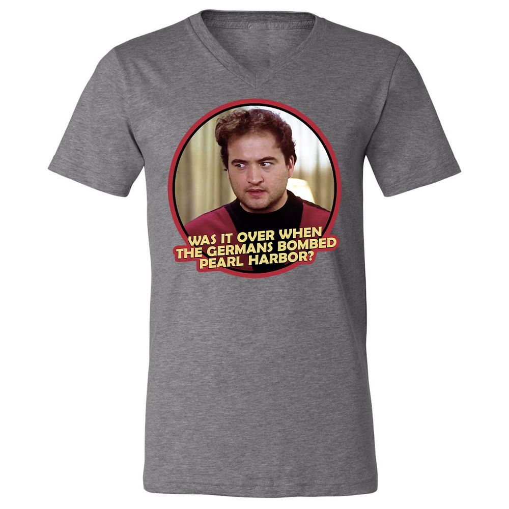 Unisex V-Neck T-Shirt - ZCMRY1ND - Deep Heather - 13