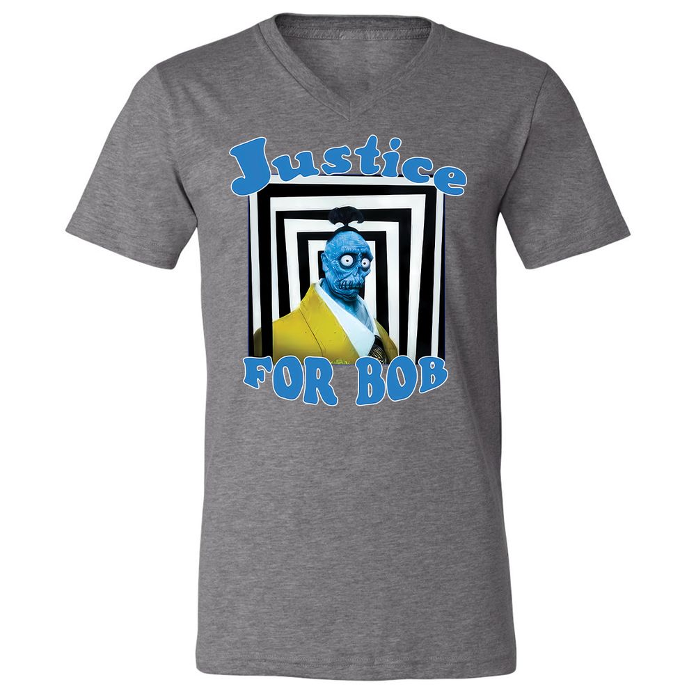 Unisex V-Neck T-Shirt - LAD5XWSS - Deep Heather - 13