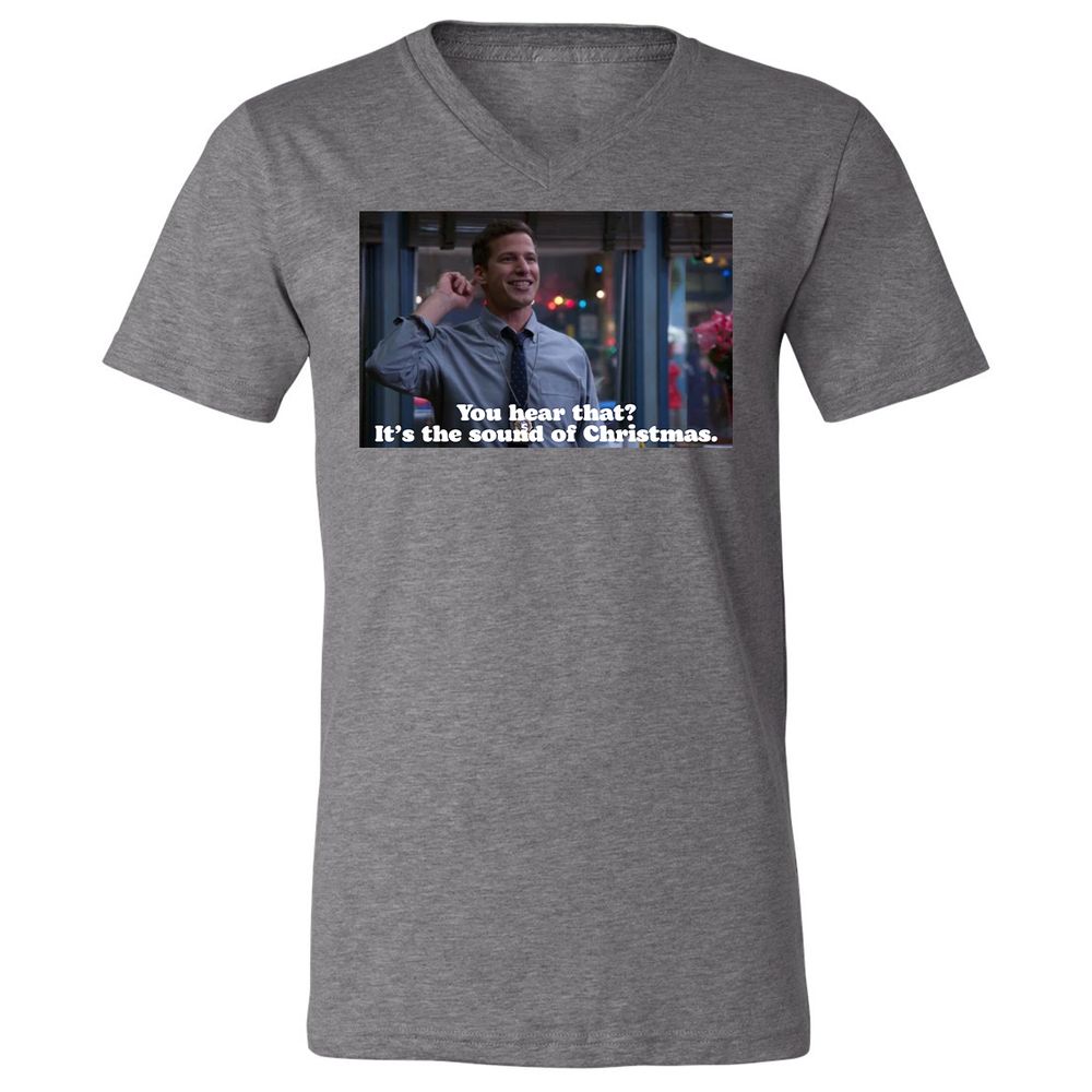 Unisex V-Neck T-Shirt - F5A8WEVX - Deep Heather - 13