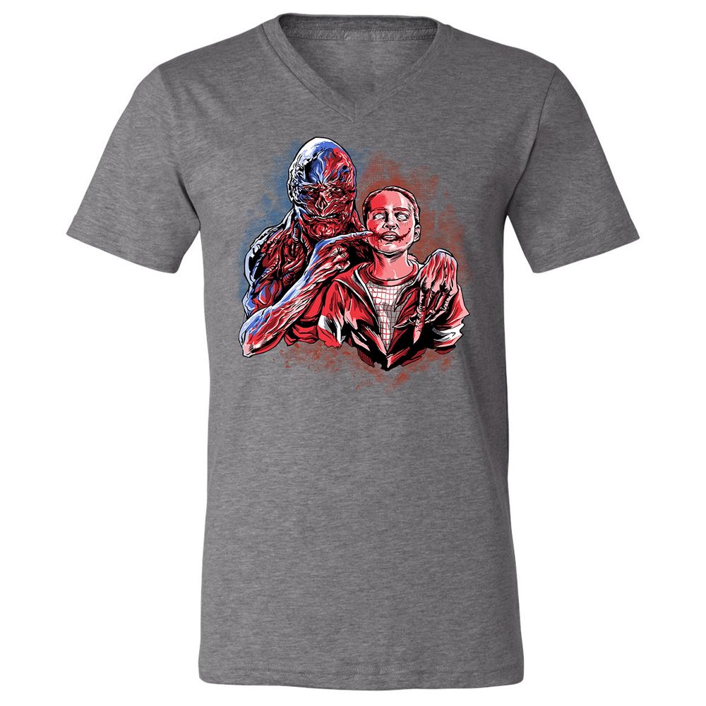 Unisex V-Neck T-Shirt - 7GS65VNT - Deep Heather - 13