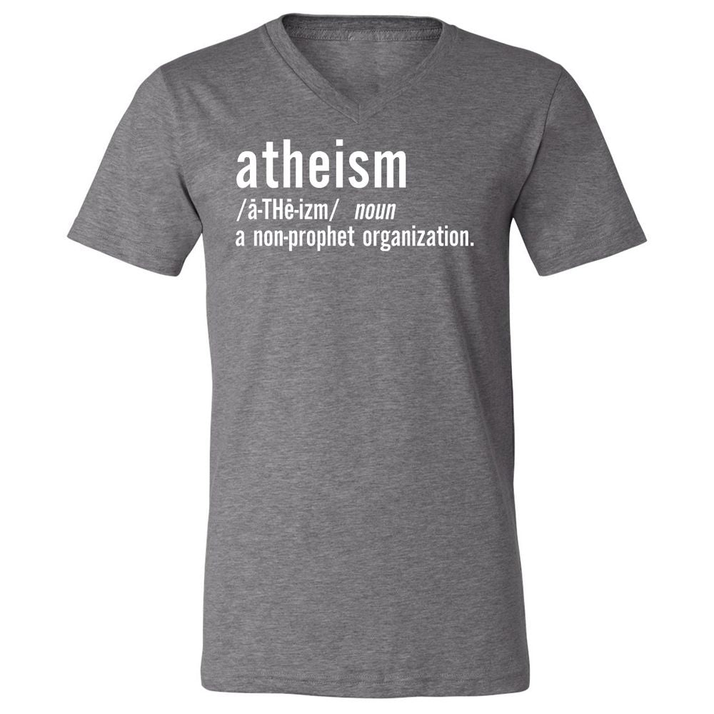 Unisex V-Neck T-Shirt - VLFQDVBP - Deep Heather - 13