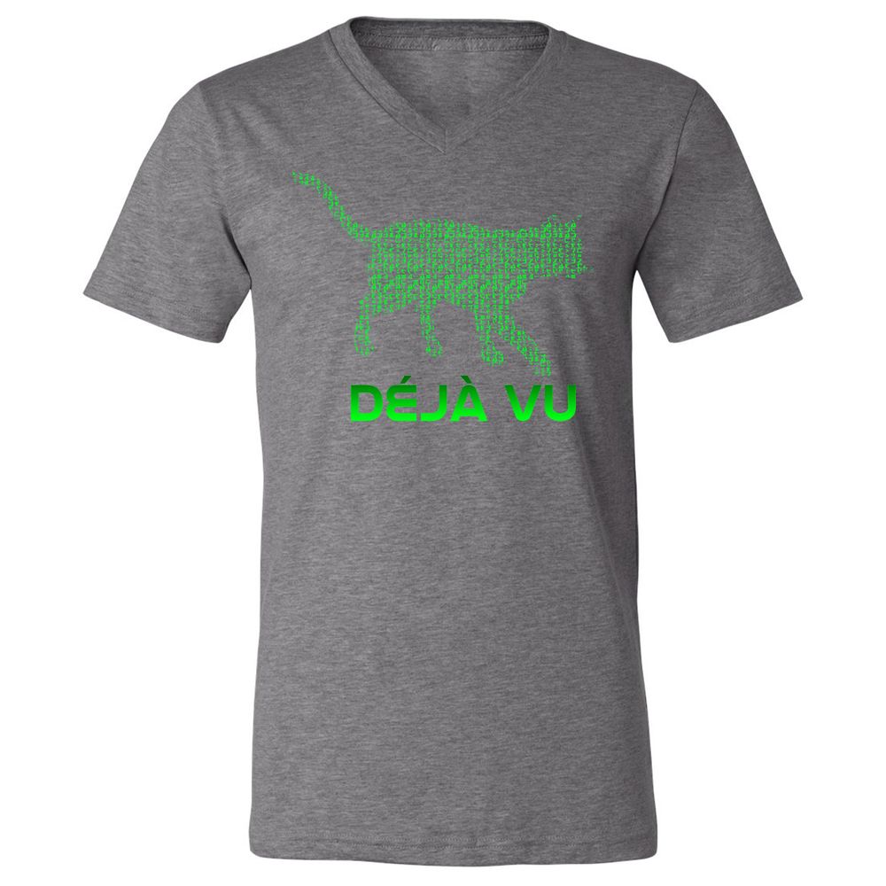 Unisex V-Neck T-Shirt - TF73KLPN - Deep Heather - 13