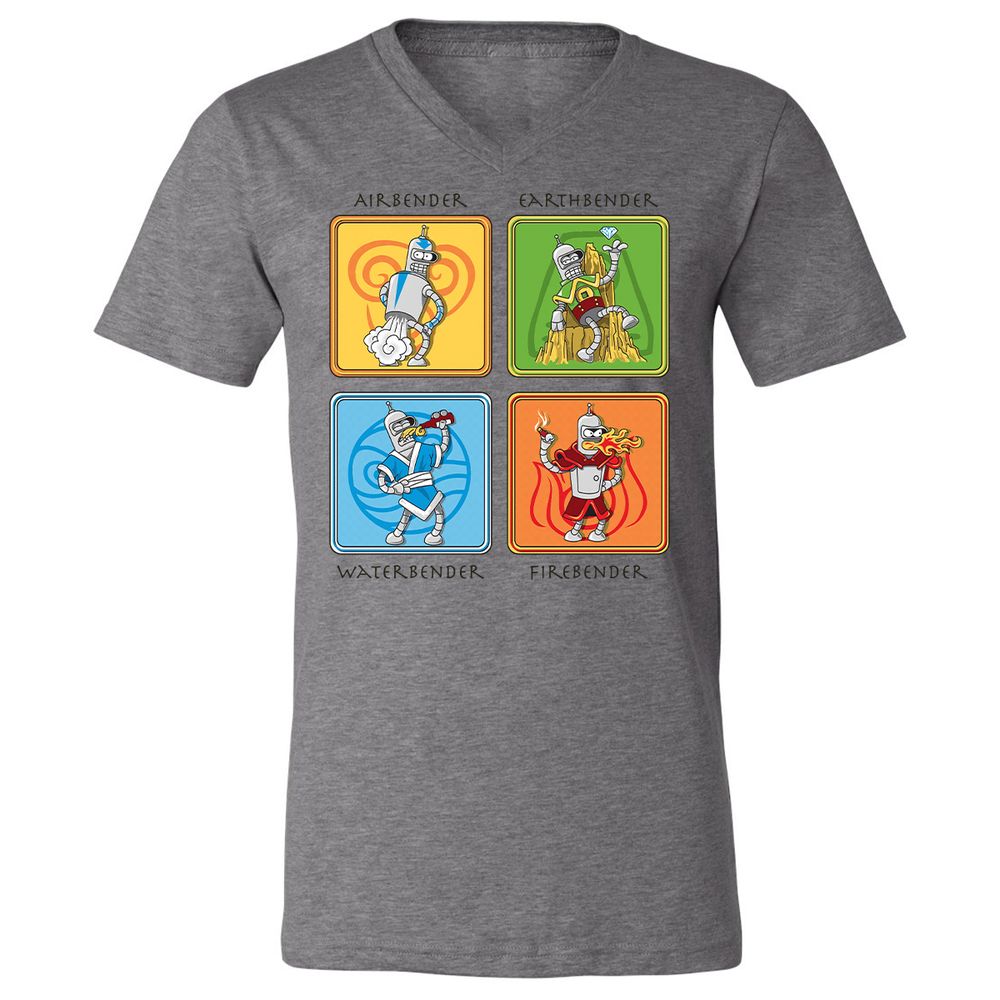 Unisex V-Neck T-Shirt - 6H3L7MMF - Deep Heather - 13