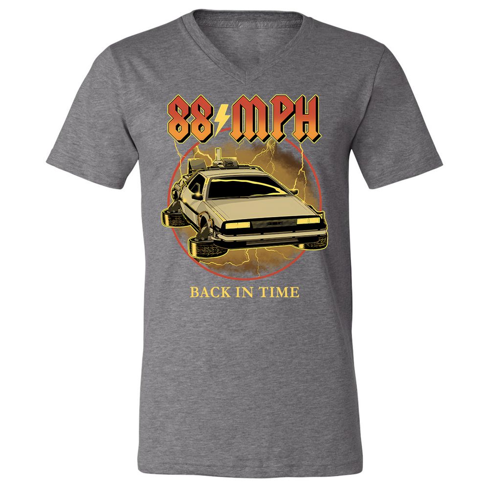 Unisex V-Neck T-Shirt - VE3FR5UV - Deep Heather - 13