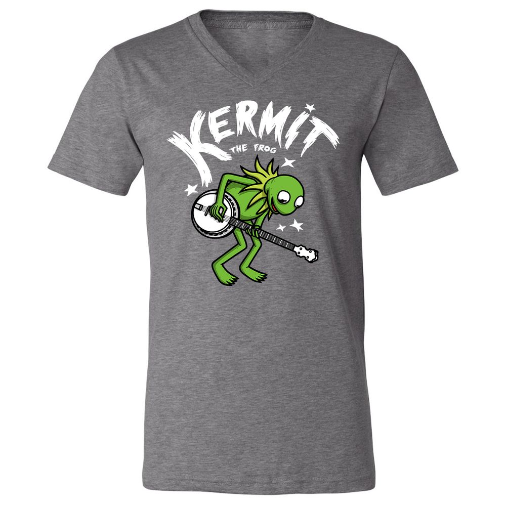 Unisex V-Neck T-Shirt - RGU2332C - Deep Heather - 13