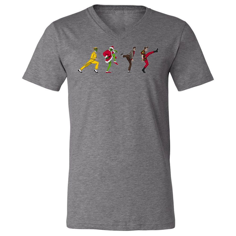 Unisex V-Neck T-Shirt - 8WZADCNJ - Deep Heather - 13