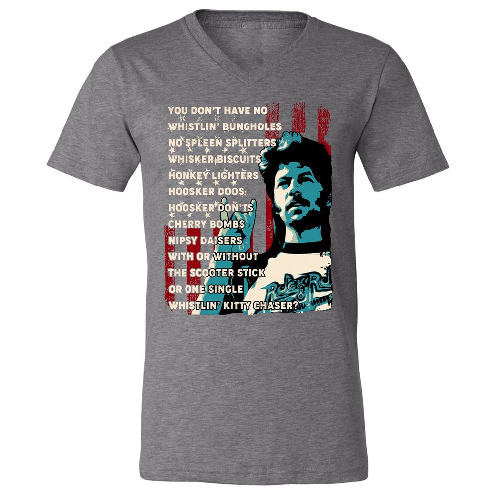 Unisex V-Neck T-Shirt - 92A1VNWQ - Deep Heather - 13