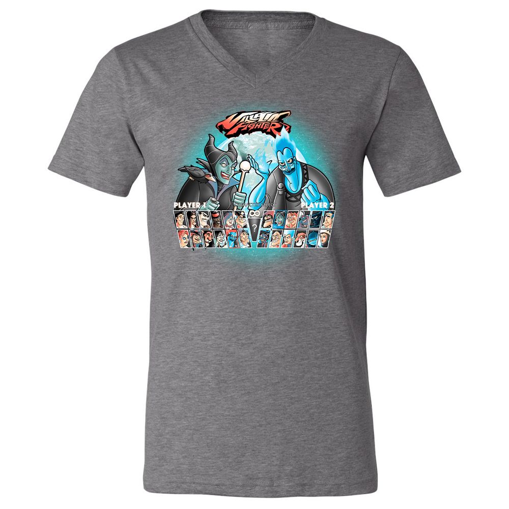 Unisex V-Neck T-Shirt - 8XSZQCSQ - Deep Heather - 13