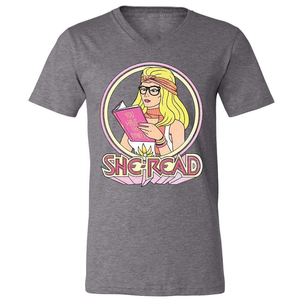 Unisex V-Neck T-Shirt - 9MQS8CEF - Deep Heather - 13