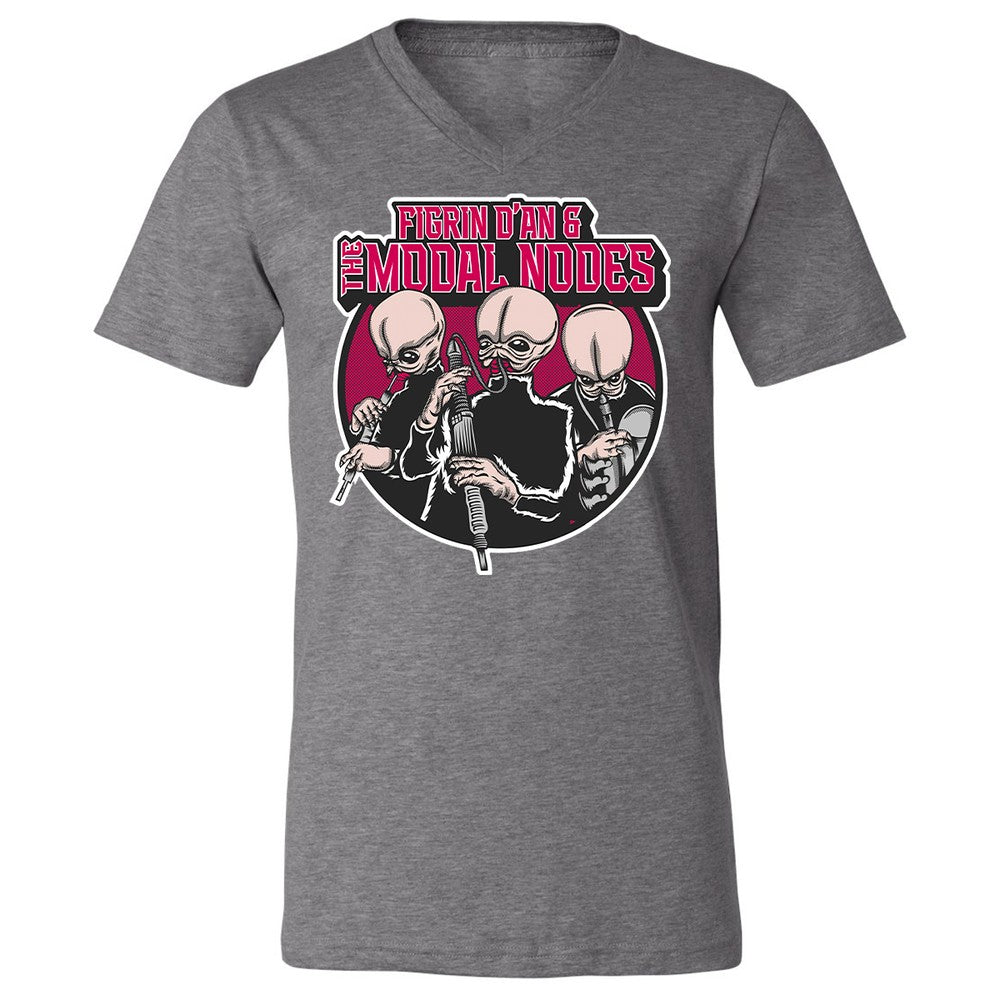 Unisex V-Neck T-Shirt - XPL6E74G - Deep Heather - 13