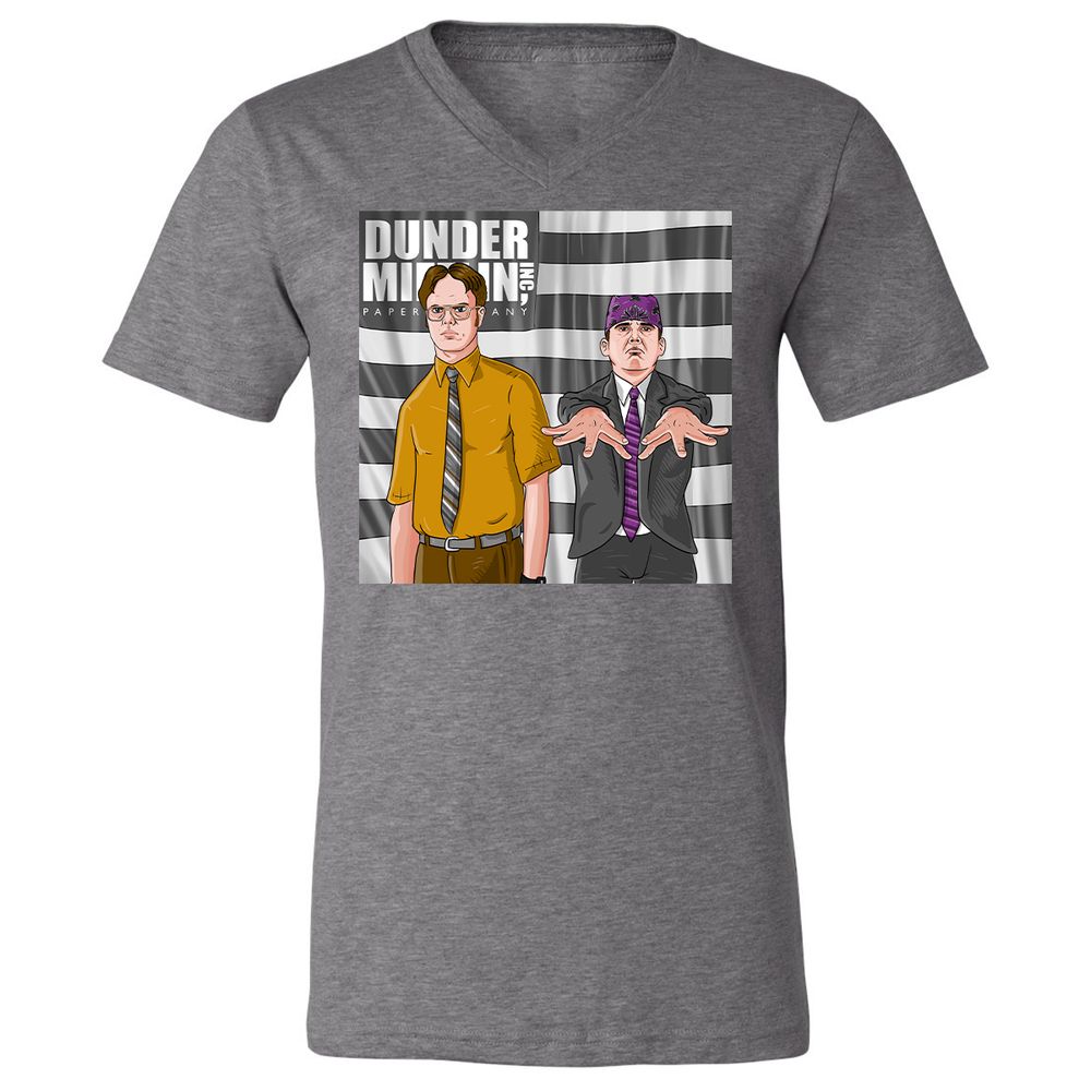 Unisex V-Neck T-Shirt - 78FT7P78 - Deep Heather - 13