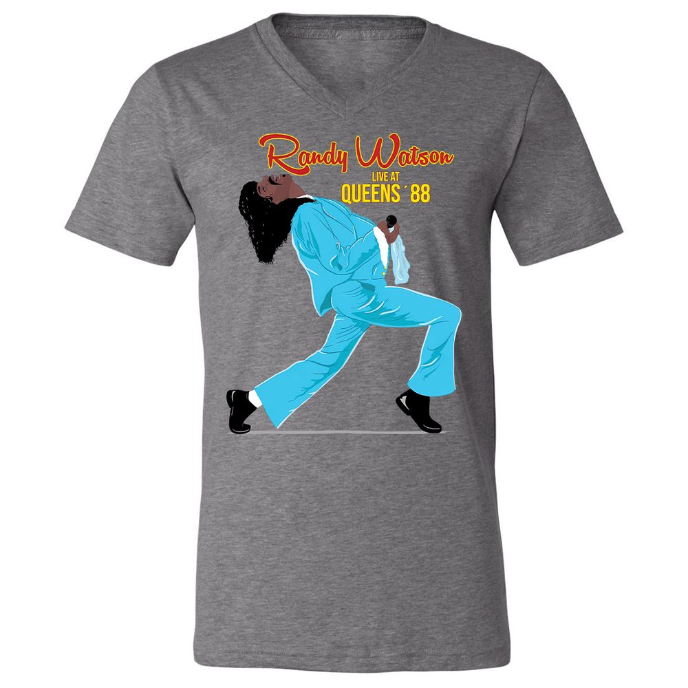 Unisex V-Neck T-Shirt - H32T7AGP - Deep Heather - 13