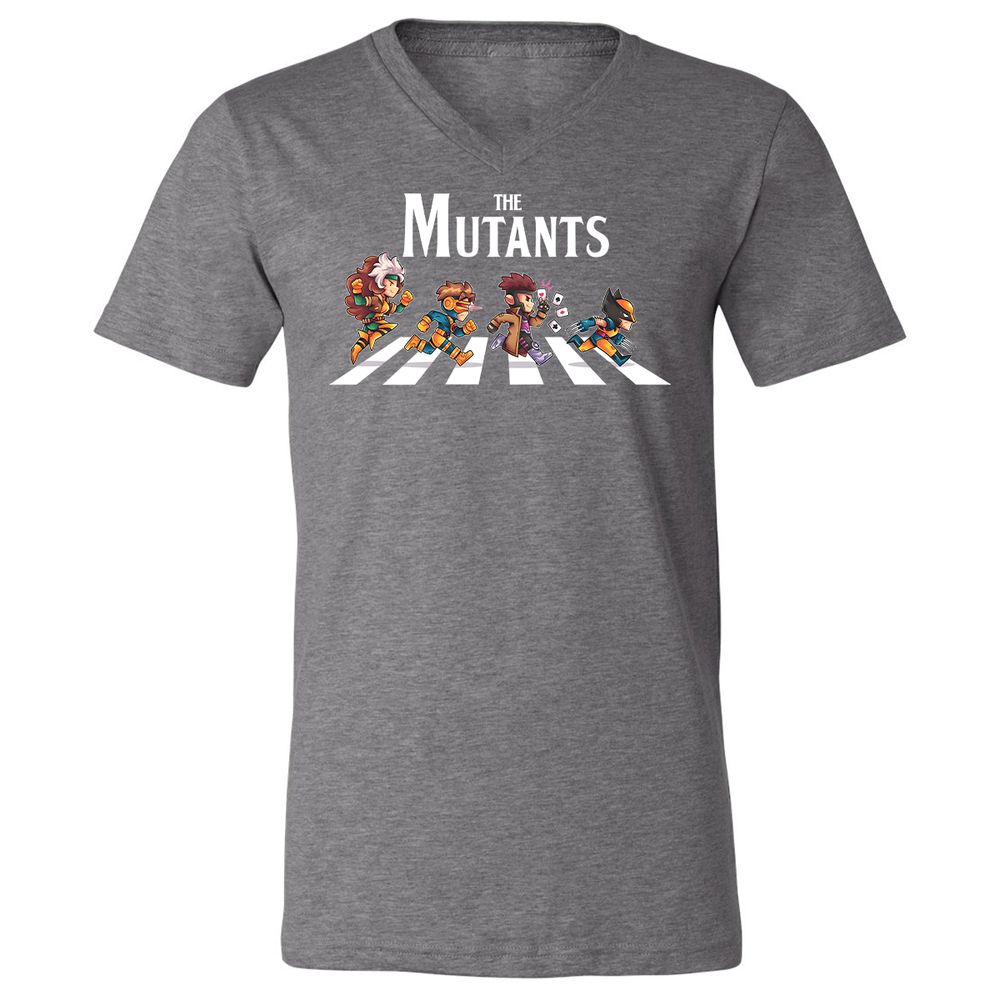 Unisex V-Neck T-Shirt - 3AGCB8Y6 - Deep Heather - 13