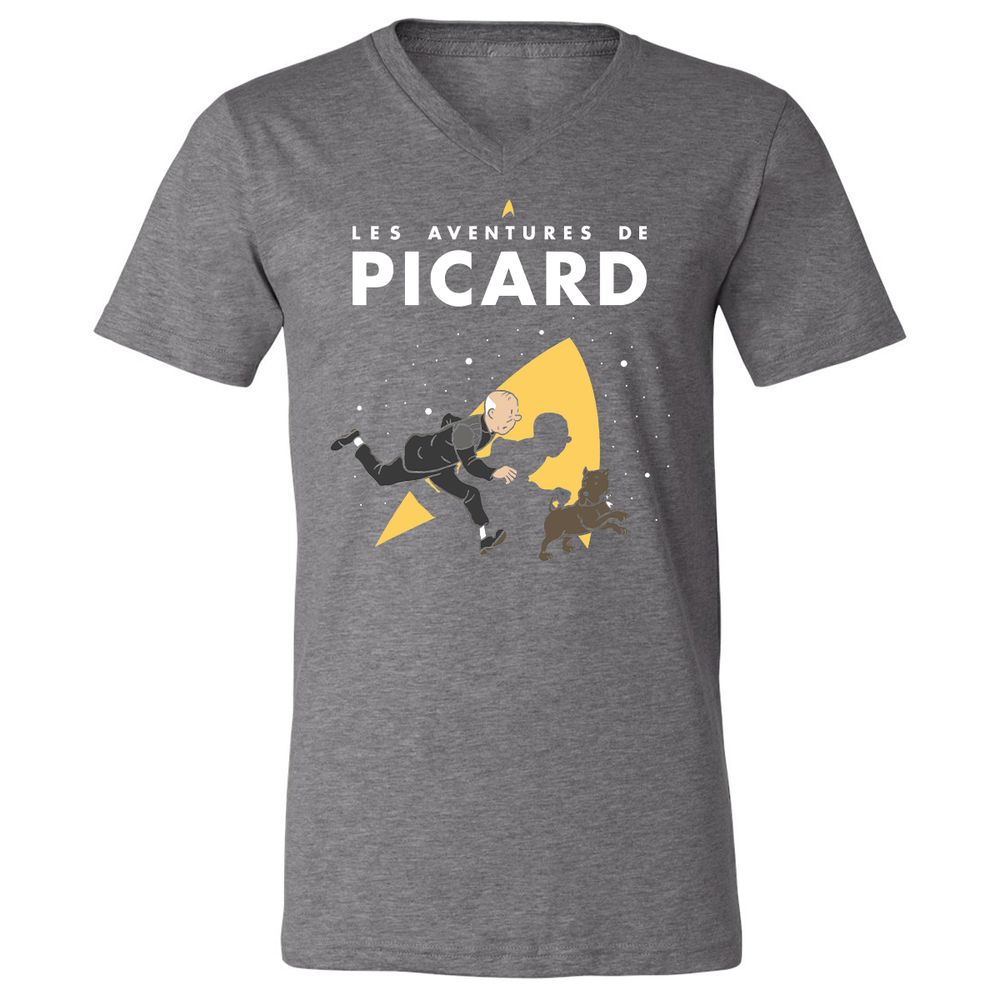 Unisex V-Neck T-Shirt - LZW8TEDW - Deep Heather - 13